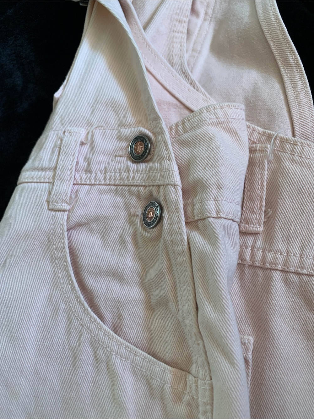🌸 RARE Vintage 90s Victoria's Secret London Jeans Baby Pink Overalls ✨ - Picture 10 of 10